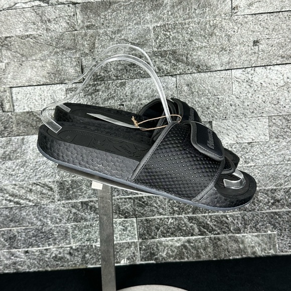 Adidas - Pharrell x Chancletas Human Race Black Future - M7W8.5 - Picture 6 of 11